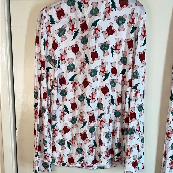 Posh Peanut NWT Holiday Bear Viscose combo Pajama Set size medium - Picture 10 of 13